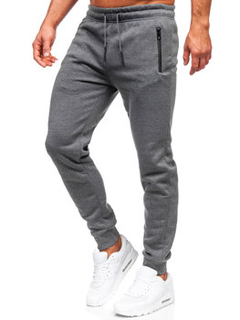 Антрацитові чоловічі спортивні штани джоггери Bolf JX6008