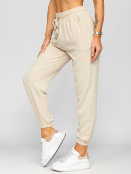 Бежеві жіночі штани-джоггери Bolf W7322