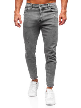Графітові чоловічі джинсові штани skinny fit Bolf 5909