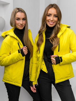Жовта спортивна зимова куртка Bolf HH012B