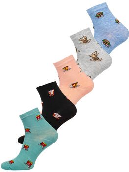 Різнокольорові жіночі шкарпетки Bolf DM66017-5P 5 PACK