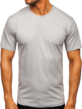 Сіра чоловіча футболка без принта Bolf 192397