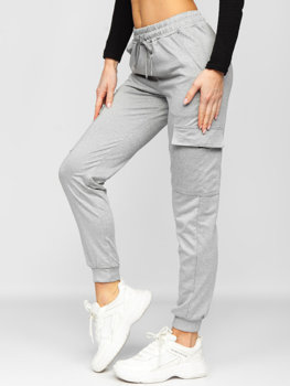Сірі жіночі спортивні штани-карго Bolf HW2516C