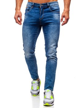 Темно-сині чоловічі джинси regular fit Bolf KX509
