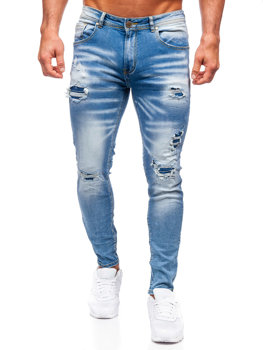 Темно-сині чоловічі джинси skinny fit Bolf E7869B