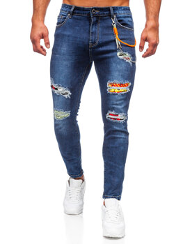 Темно-сині чоловічі джинсові штани regular fit Bolf TF093
