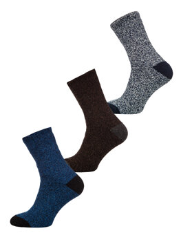 Теплі зимові термошкарпетки чоловічі різнокольорові- 1 Bolf A8990-1-3P 3 PACK