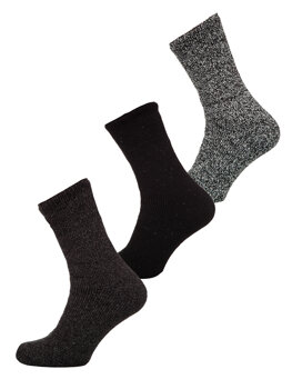 Теплі зимові термошкарпетки чоловічі різнокольорові-3 Bolf A8990-2-3P 3 PACK