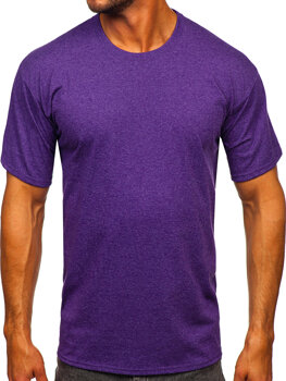Фіолетова однотонна чоловіча футболка Bolf B10