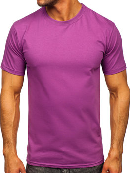 Фіолетова чоловіча футболка без принта Bolf 192397