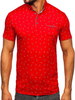 Червона чоловіча футболка-поло Bolf 192657