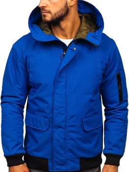 Чоловіча зимова синя куртка Bolf 2019005