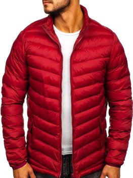 Чоловіча зимова спортивна куртка бордова Bolf SM70