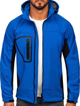 Чоловіча куртка софтшелл синя Bolf T019