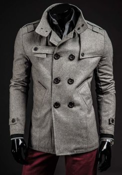 Чоловіче пальто сіре Bolf 8857B