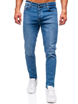 Чоловічі темно-сині джинсові штани slim fit Bolf 6471