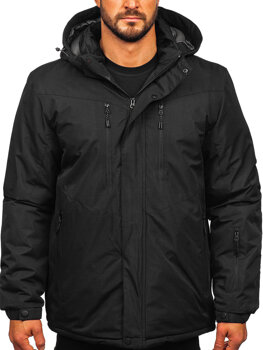 Чорна чоловіча зимова куртка Bolf 22M320