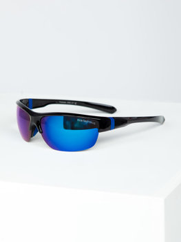 Чорно-сині сонцезахисні окуляри Bolf PLS6