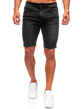 Чорні джинсові шорти чоловічі Bolf KG3803