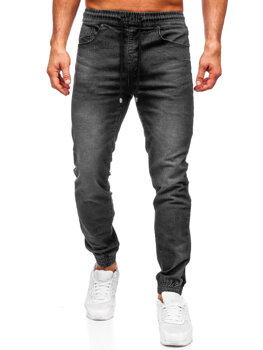 Чорні чоловічі джинси джоггери Bolf MP0275N