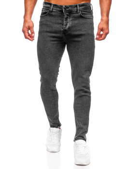 Чорні чоловічі джинси regular fit Bolf 6026