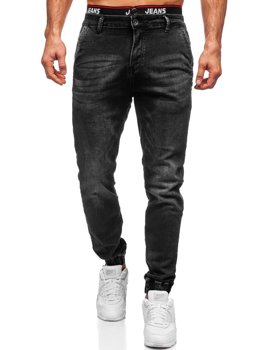 Чорні чоловічі джинсові штани джоггери Bolf 31002w0