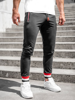 Чорні чоловічі спортивні штани-джоггери Bolf 7034