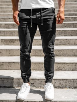 Чорні чоловічі штани джоггери Bolf CT8808