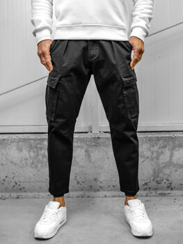 Чорні чоловічі штани карго Bolf 77323A