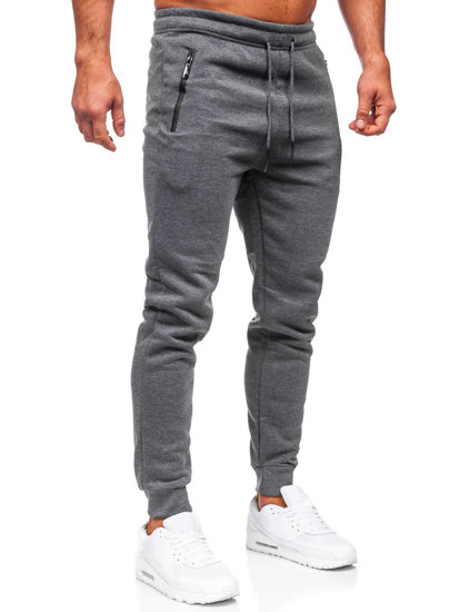 Антрацитові чоловічі спортивні штани джоггери Bolf JX6009
