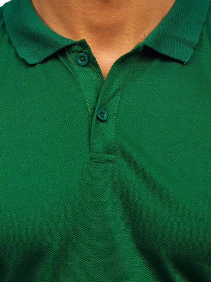 Зелена чоловіча футболка поло Bolf GD02