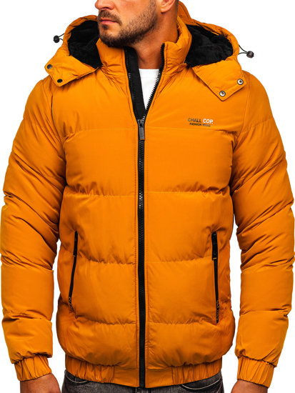 Кемел чоловіча стьобана зимова куртка Bolf 6904