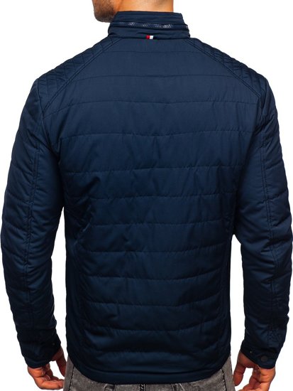 Куртка чоловіча демісезонна темно-синя Bolf 2062