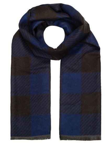Темно-синій чоловічий шарф Bolf YW08011