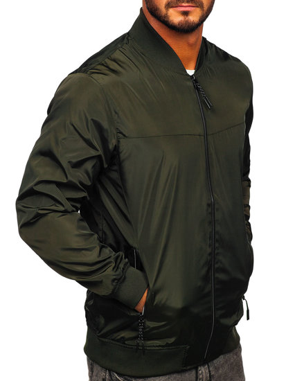 Хакі чоловіча демісезонна куртка Bolf W3909