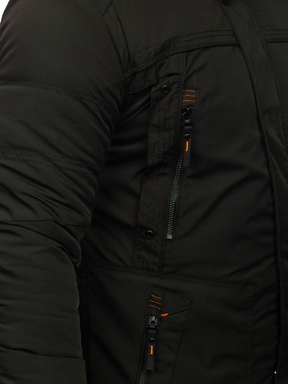 Хакі чоловіча зимова куртка Bolf 2025