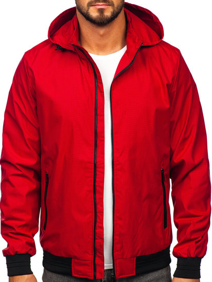 Червона чоловіча демісезонна куртка Bolf 7349