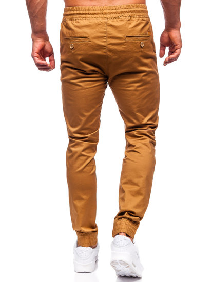 Чоловічі штани джоггери коричневі Bolf KA951