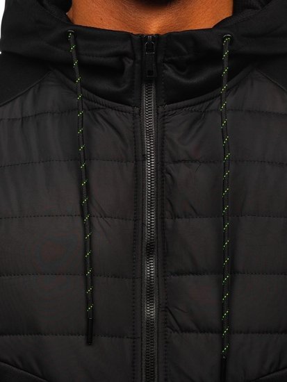 Чорна демісезонна чоловіча куртка Bolf KS2149