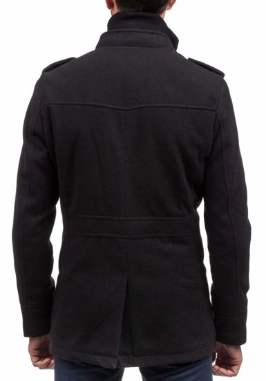 Чорне чоловіче зимове пальто Bolf 8856B