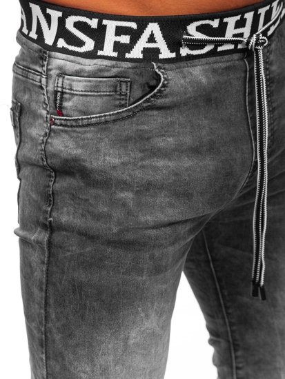 Чорні чоловічі джинси джоггери Bolf TF116