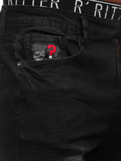 Чорні чоловічі джинсові штани джоггери Bolf 61038W0