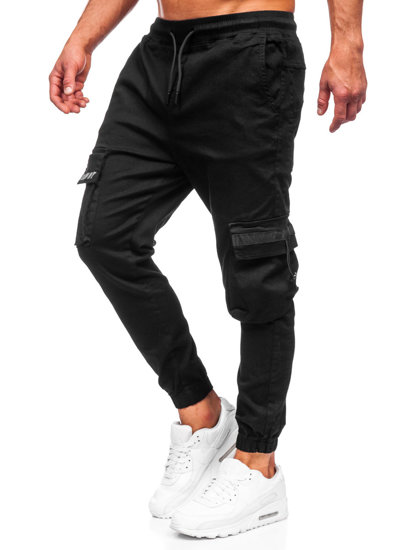 Чорні чоловічі джоггери-карго штани Bolf 6685