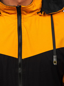 Жовто-чорна двостороння демісезонна чоловіча куртка Bolf 84M3015