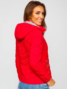 Жіноча рожева зимова куртка Bolf AB027