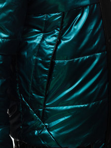 Зелена чоловіча демісезонна спортивна стьобана куртка Bolf 2145