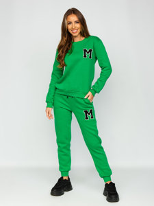 Зелений жіночий спортивний костюм з двох частин Bolf VE22