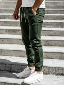 Зелені чоловічі штани джоггери Bolf CT8808