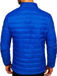 Куртка чоловіча демісезонна спортивна синя Bolf LY1017