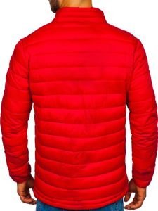 Куртка чоловіча демісезонна спортивна червона Bolf LY1017